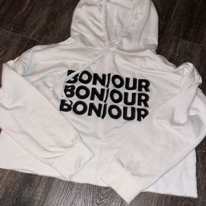 charlotte russe cropped hoodie